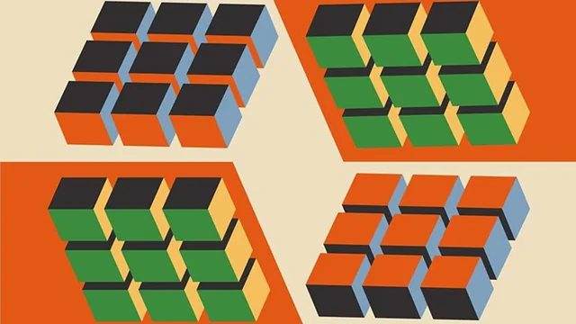 Geometric artwork to illustrate the experiment